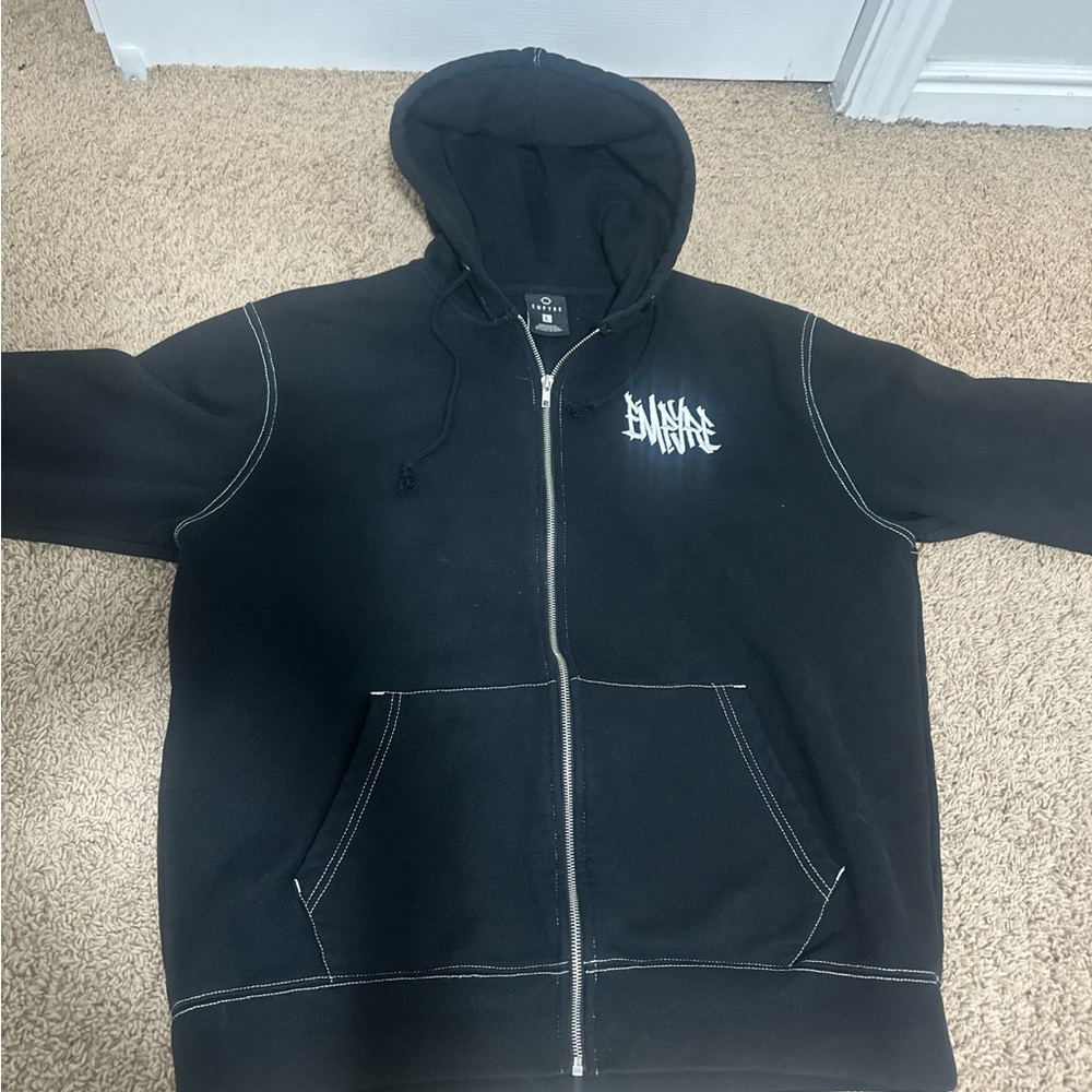 Black empire Zip-Up jacket size large great